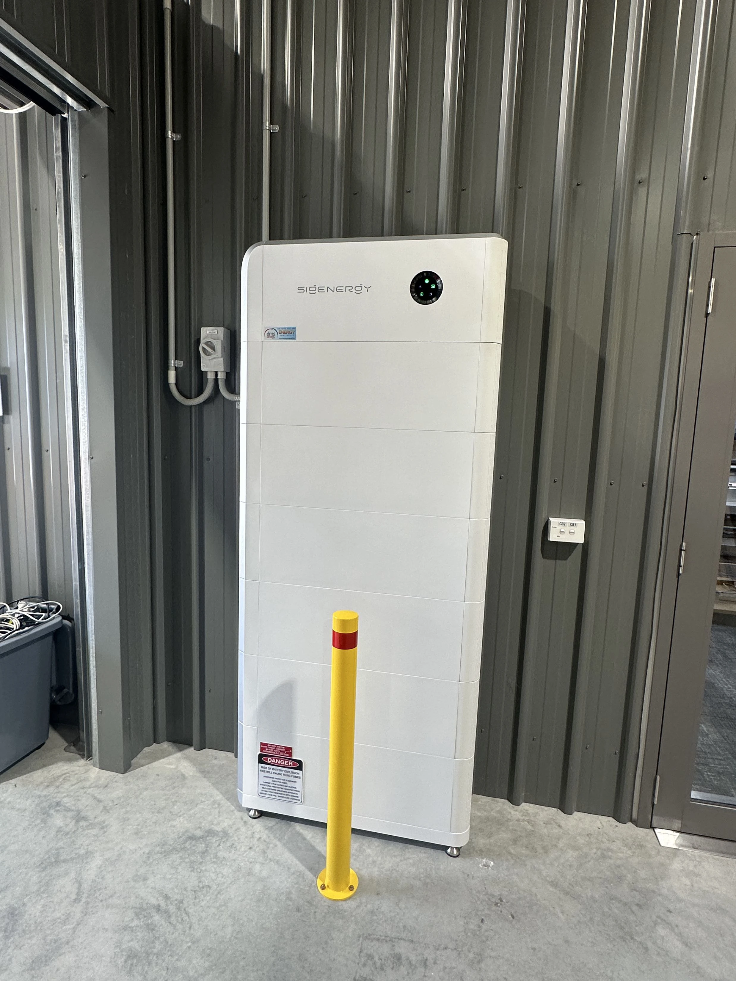 A Sigenergy SigenStor battery installed by the DMS Energy team