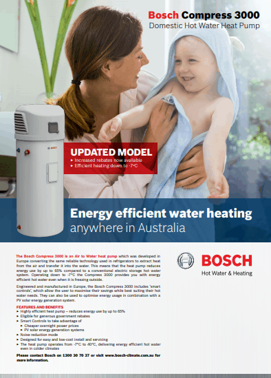 Bosch hot water
