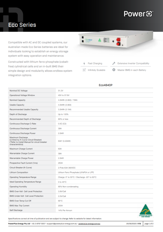 PowerPlus Eco Series