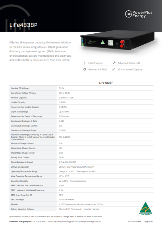 PowerPlus LiFe4838P