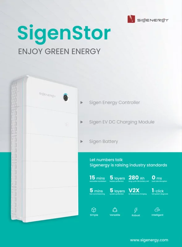 Sigenergy SigenStor Datasheet front cover